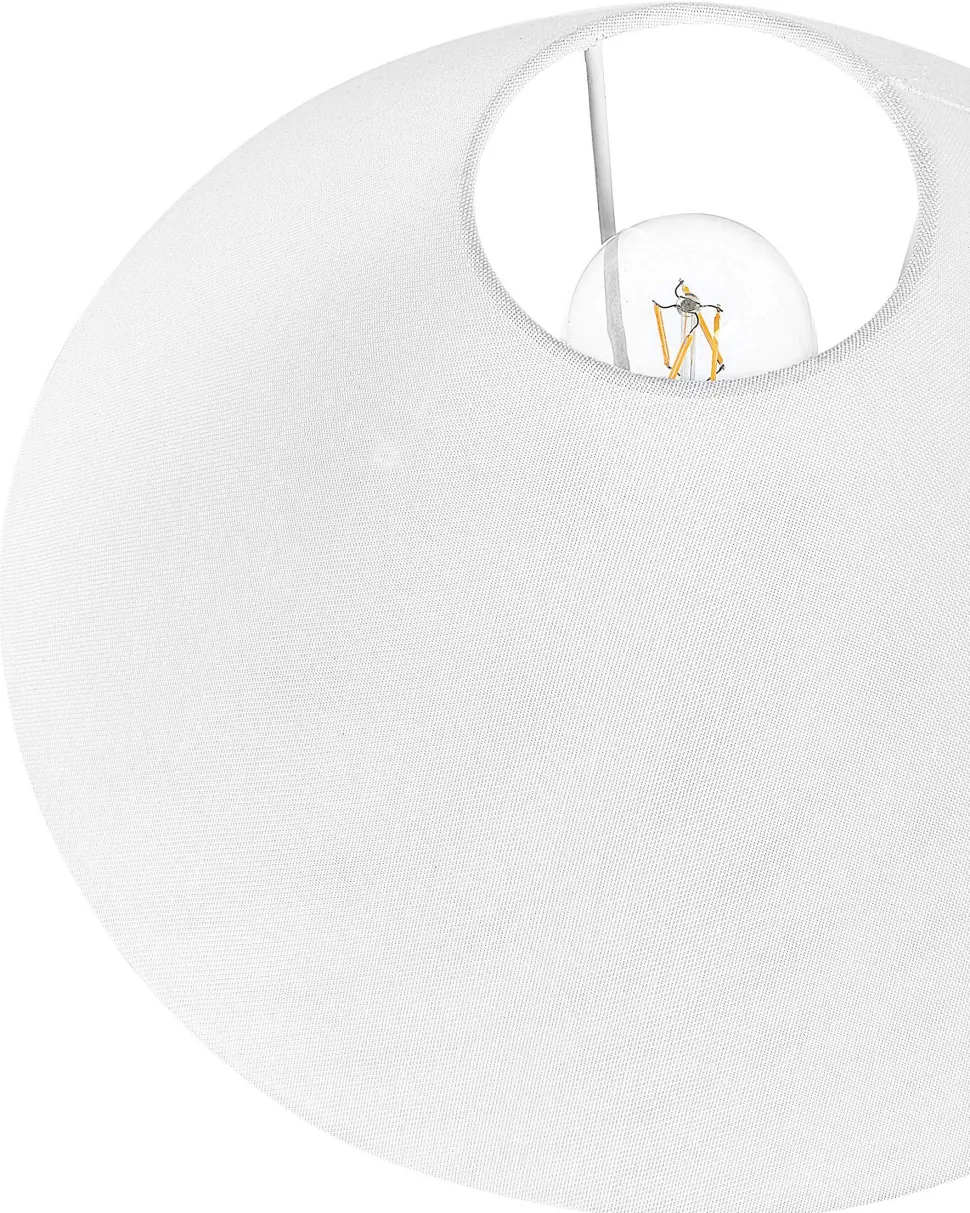 Candeeiro De Mesa Cinzento Com Abajur Em Forma De Cone Yuna