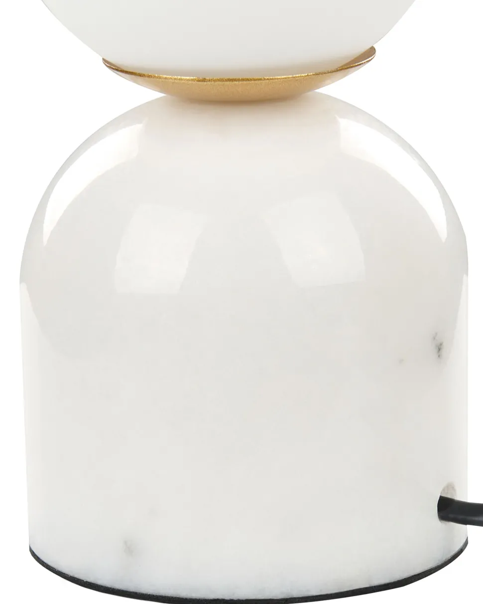 Candeeiro De Mesa Com Efeito De Marmore Branco 21 Cm Kiwi