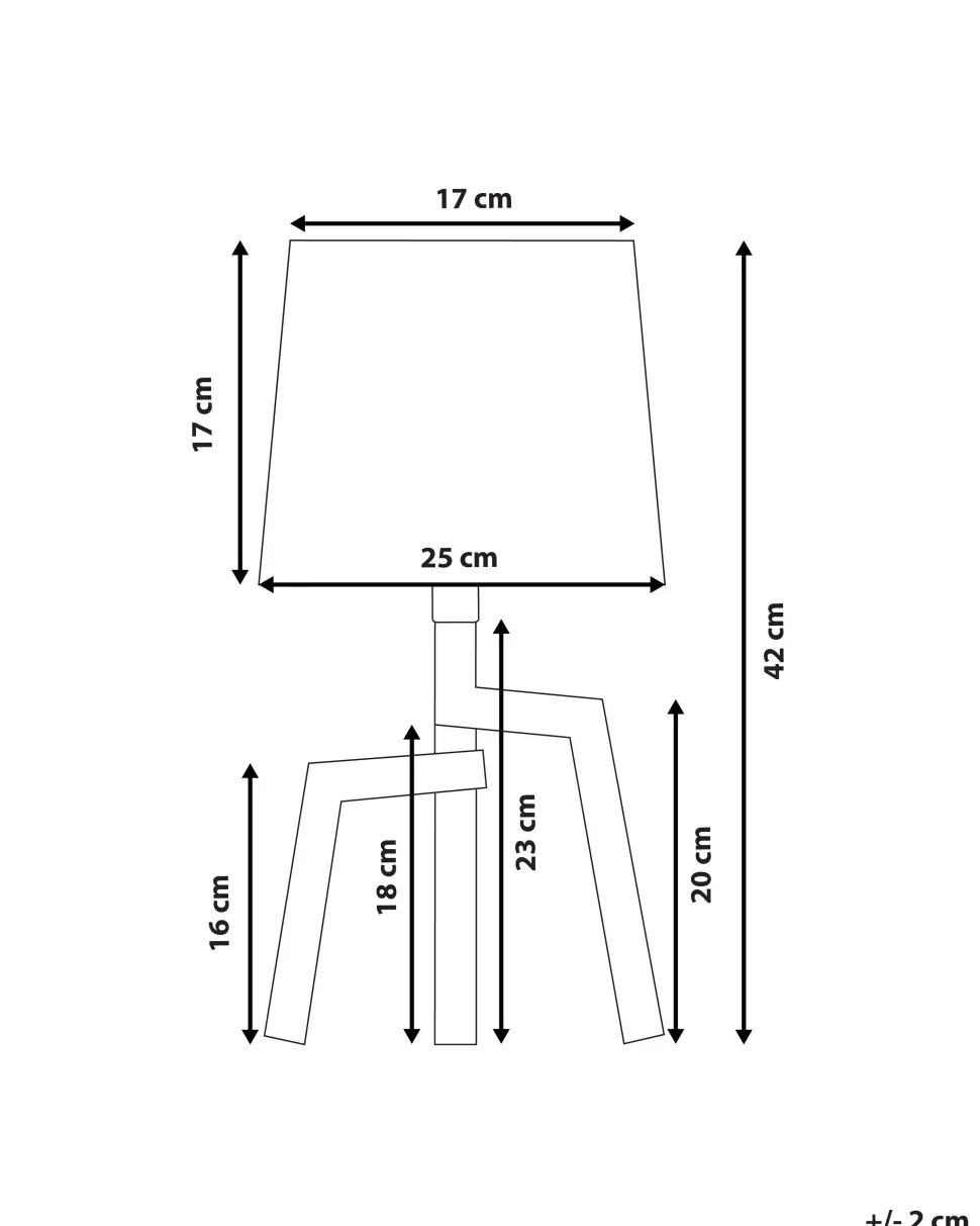 Candeeiro De Mesa Com Pernas De Madeira E Abajur Branco Nalon