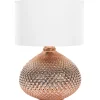 Candeeiro De Mesa Cor De Cobre Madon