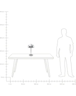 Candeeiro De Mesa Cromado Senette