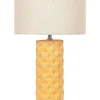 Candeeiro De Mesa De Ceramica Amarelo E Creme 49 Cm Balonne