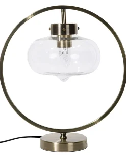 Candeeiro De Mesa Dourado E Preto 40 Cm Severn