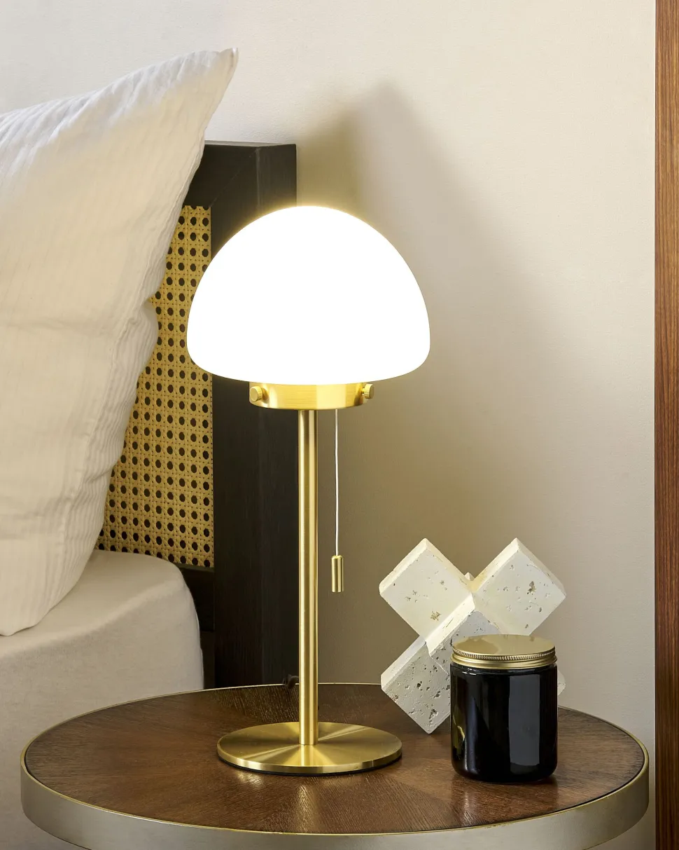 Candeeiro De Mesa Dourado 39 Cm Moruga