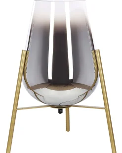 Candeeiro De Mesa Dourado Mena