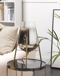 Candeeiro De Mesa Dourado Mena