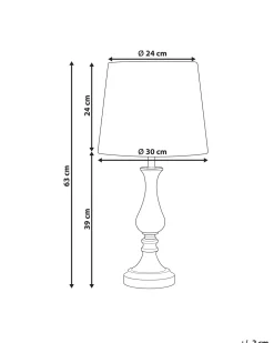Candeeiro De Mesa Dourado E Branco Hodmo