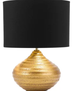 Candeeiro De Mesa Dourado 42 Cm Kuban