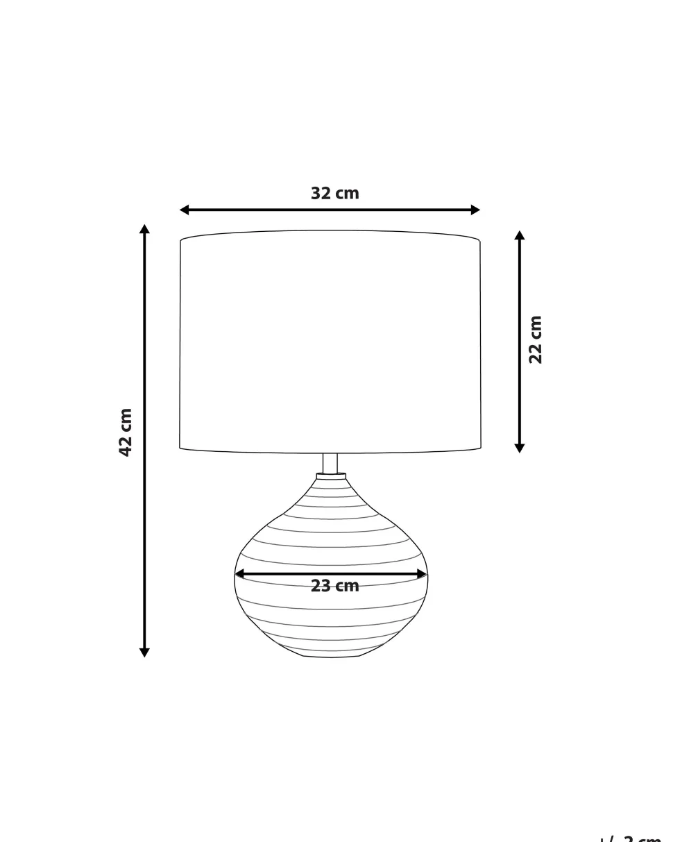 Candeeiro De Mesa Dourado 42 Cm Kuban