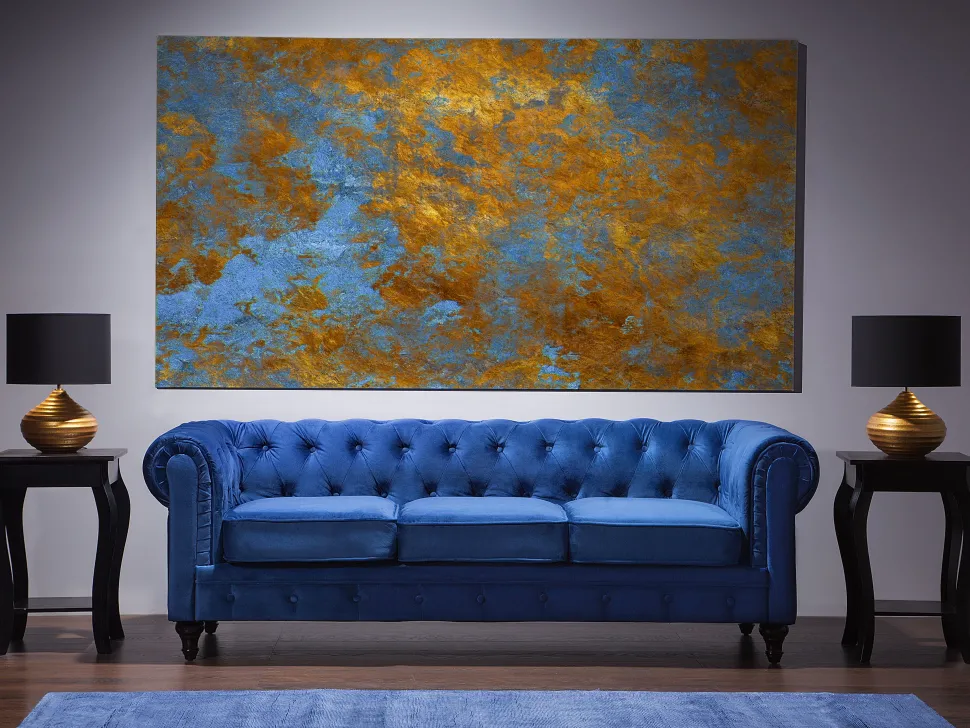 Candeeiro De Mesa Dourado 42 Cm Kuban