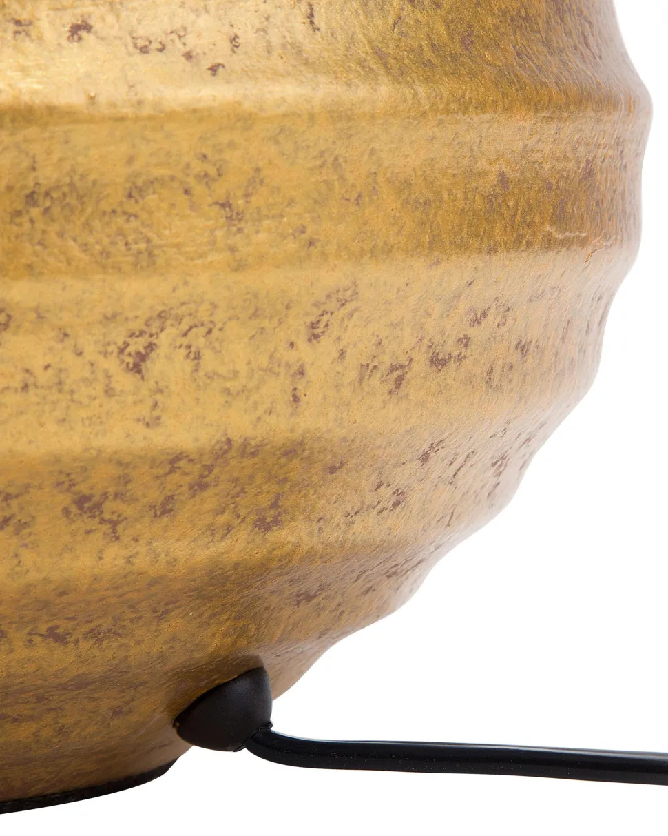 Candeeiro De Mesa Dourado 42 Cm Kuban