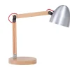 Candeeiro De Mesa Em Aluminio Prateado 62 Cm Veleka