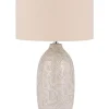 Candeeiro De Mesa Em Ceramica Creme 57 Cm Salza