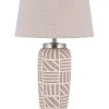 Candeeiro De Mesa Em Ceramica Creme 48 Cm Traisen