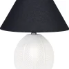 Candeeiro De Mesa Em Ceramica Creme Cadena