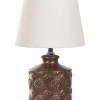 Candeeiro De Mesa Em Ceramica Cor De Cobre Rosanna
