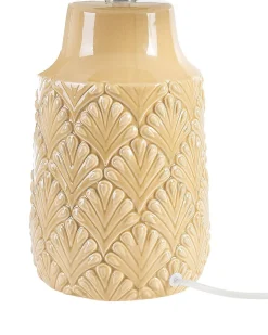 Candeeiro De Mesa Em Ceramica Laranja Balao