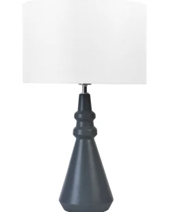 Candeeiro De Mesa Em Ceramica Preta Cerillos