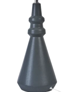 Candeeiro De Mesa Em Ceramica Preta Cerillos