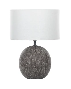 Candeeiro De Mesa Em Ceramica Preto E Branco 39 Cm Fonissa