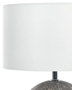 Candeeiro De Mesa Em Ceramica Preto E Branco 39 Cm Fonissa