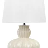 Candeeiro De Mesa Em Ceramica Creme Malabuka