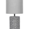 Candeeiro De Mesa Em Ceramica Cinzenta 43 Cm Ider