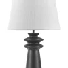 Candeeiro De Mesa Em Ceramica Preta Morant