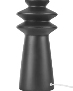 Candeeiro De Mesa Em Ceramica Preta Morant