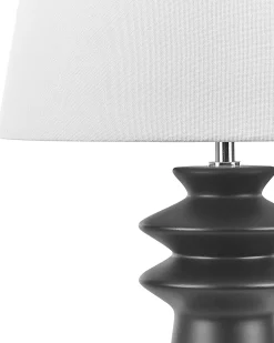 Candeeiro De Mesa Em Ceramica Preta Morant