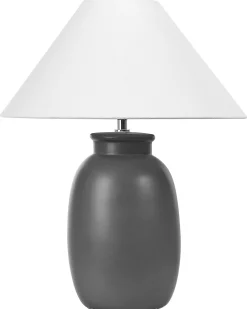 Candeeiro De Mesa Em Ceramica Preta Patillas