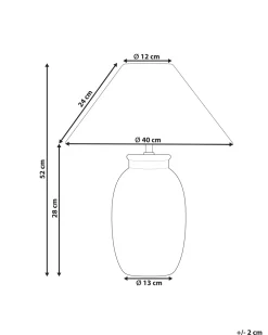 Candeeiro De Mesa Em Ceramica Preta Patillas