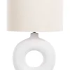 Candeeiro De Mesa Em Ceramica Branco Venta