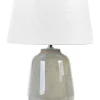 Candeeiro De Mesa Em Ceramica Cinzenta Fajardo