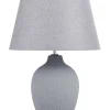 Candeeiro De Mesa Em Ceramica Cinzenta Fergus