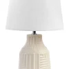Candeeiro De Mesa Em Ceramica Creme Ozama