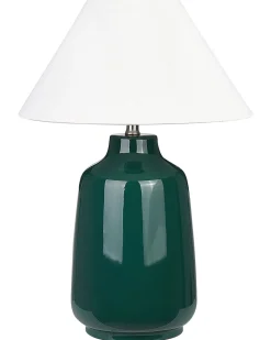 Candeeiro De Mesa Em Ceramica Verde 57 Cm Careta