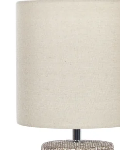 Candeeiro De Mesa Em Ceramica Castanha 43 Cm Ider