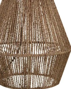 Candeeiro De Mesa Em Corda De Papel Cor Natural 52 Cm Malewa