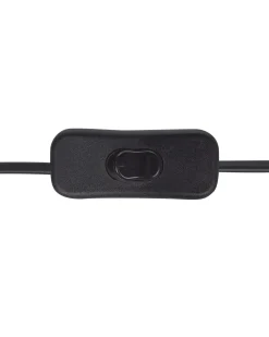 Candeeiro De Mesa Em Madeira Preta 42 Cm Ajay