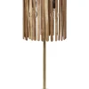 Candeeiro De Mesa Em Madeira Escura De Mango E Cobre 77 Cm Sabari