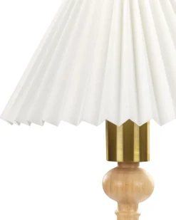 Candeeiro De Mesa Em Madeira Clara 39 Cm Cooks