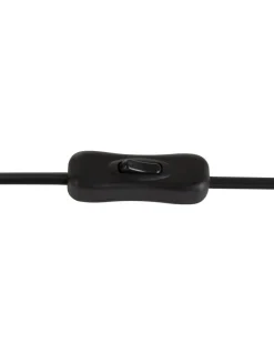 Candeeiro De Mesa Em Marmore Preto E Metal Dourado 65 Cm Hondo
