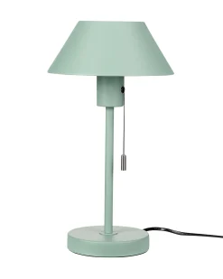 Candeeiro De Mesa Em Metal Verde Claro 37 Cm Caparo