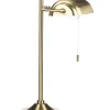 Candeeiro De Mesa Em Metal Dourado 52 Cm Maraval