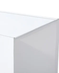 Candeeiro De Mesa Em Metal Prateado E Abajur Branco Yasuni