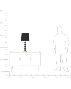 Candeeiro De Mesa Em Metal Preto E Dourado Assonet
