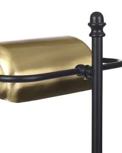Candeeiro De Mesa Em Metal Preto E Dourado 52 Cm Maraval
