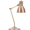 Candeeiro De Mesa Em Metal Dourado Monsan