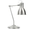 Candeeiro De Mesa Em Metal Prateado Monsan
